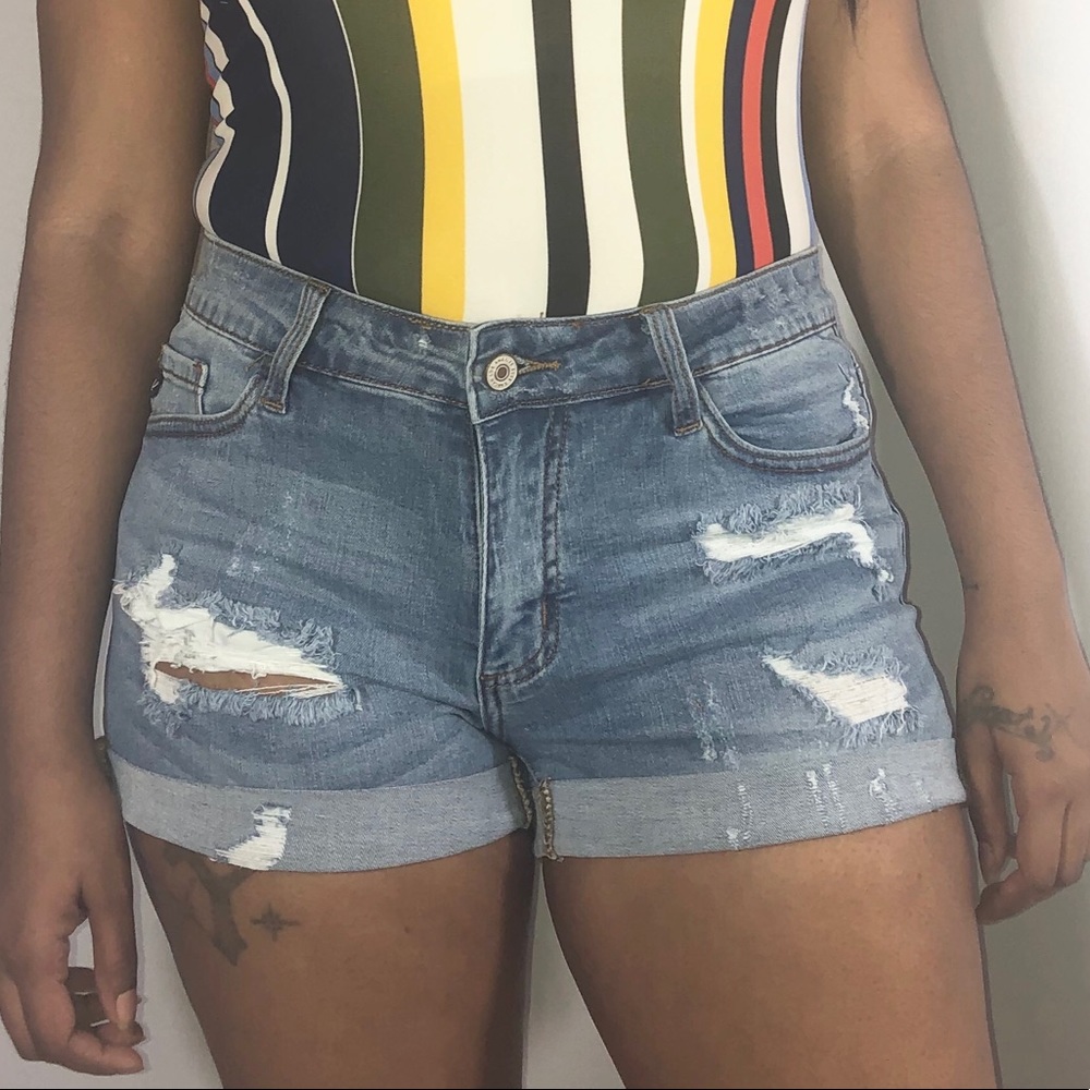 Boyfriend denim short